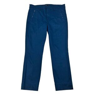 Level 99 Straight Leg Women’s High Rise Dress Pants Zipper Pockets Dark Teal 32